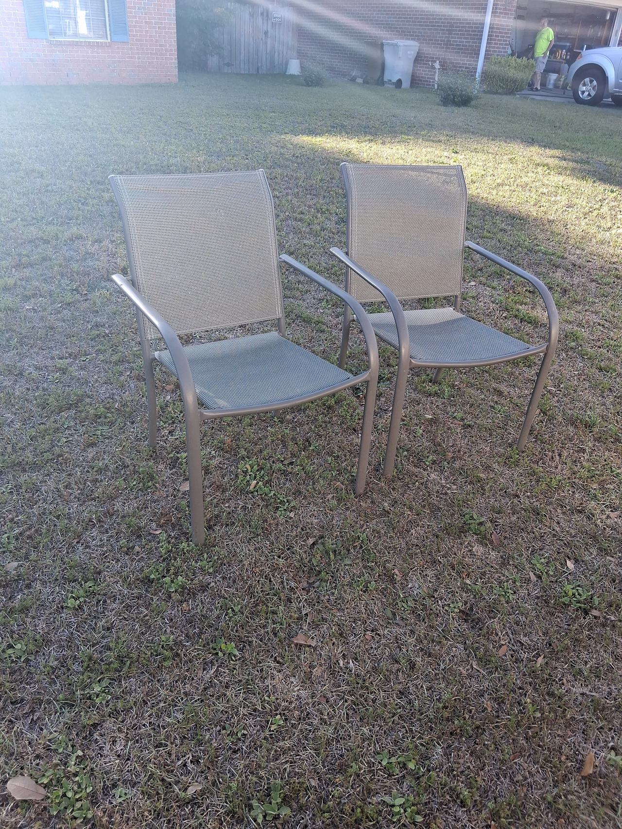 Mainstays Outdoor Sling Stacking Chair