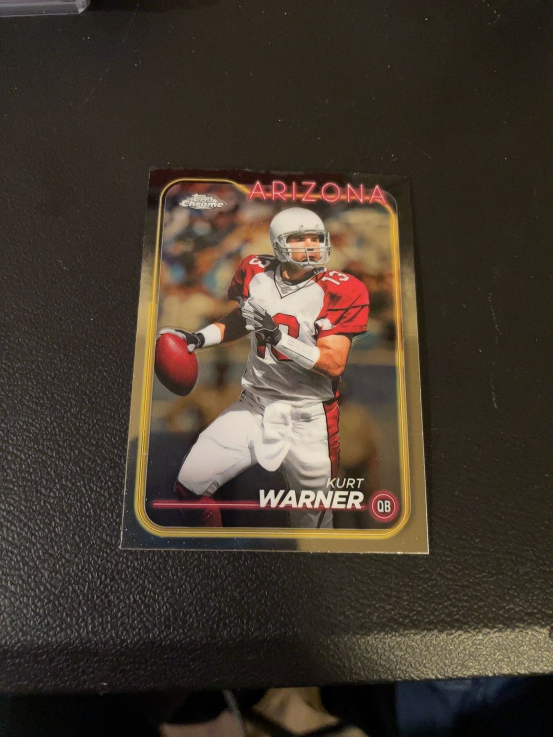 Topps Chrome Football Kurt Warner Card