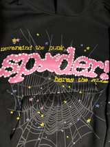 Sp5der OG Web Hoodie Black - Image 2