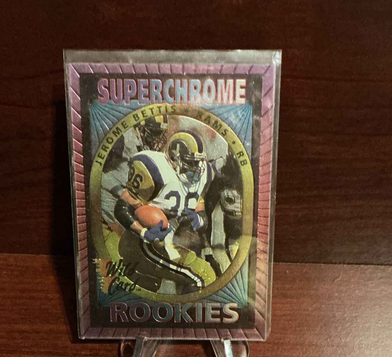 1993 Wild Card Superchrome Jerome Bettis Rookie Card