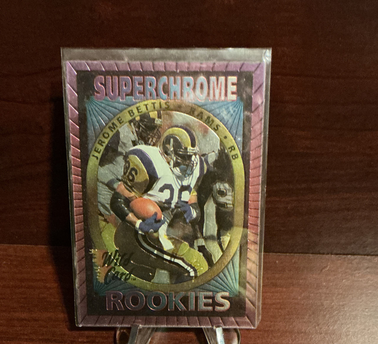 1993 Wild Card Superchrome Jerome Bettis Rookie Card