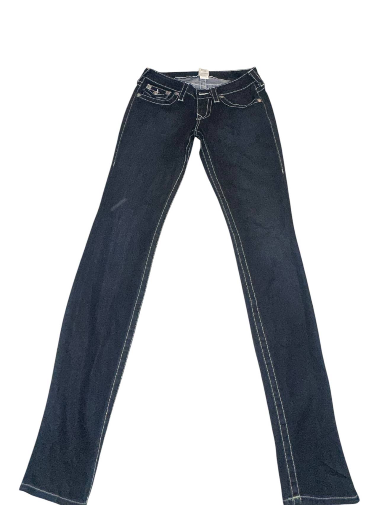 True Religion Skinny Silver Embellished Jeans Women’s Size 27
