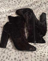Velvet Ankle Boots - Image 1