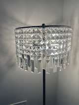 Crystal Drum Floor Lamp with Chrome Finish - Image 3