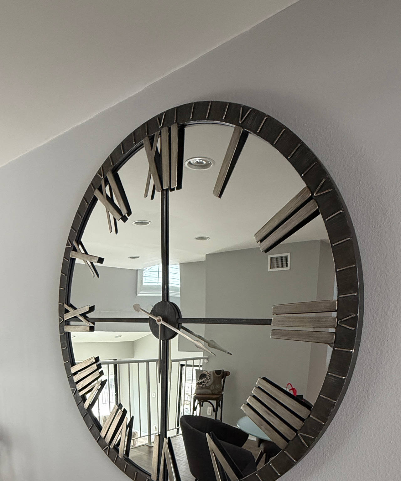 Uttermost Rundell Mirrored Wall Clock