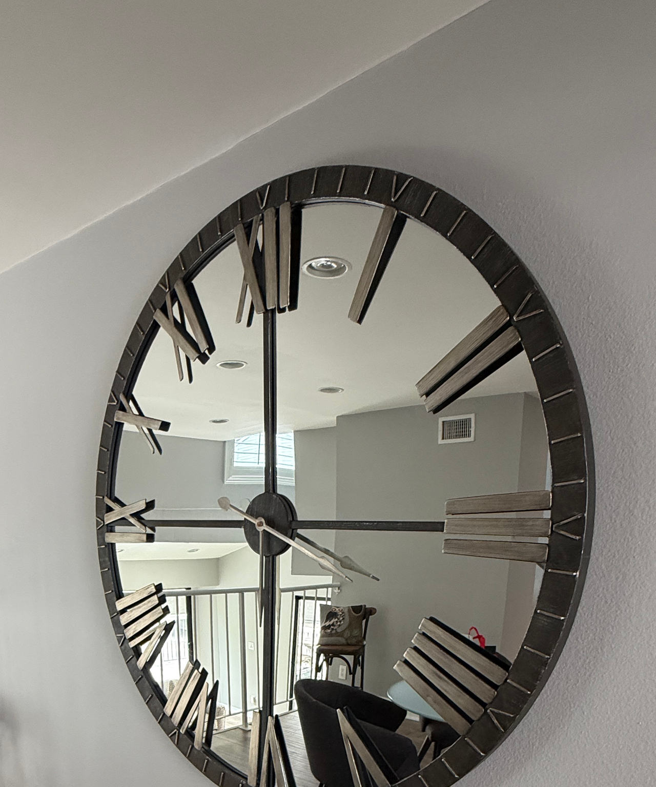 Uttermost Rundell Mirrored Wall Clock