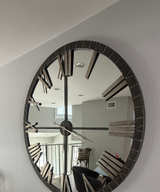 Uttermost Rundell Mirrored Wall Clock - Image 1