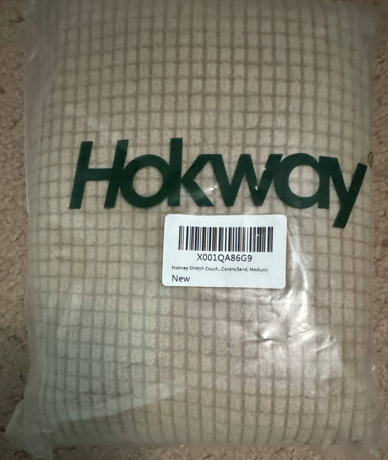 Hokway Stretch Couch Cover Sand Medium