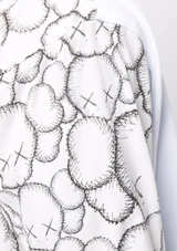 Comme des Garçons x Kaws Graphic-Print Zip-Up Hoodie White Size M - Image 2