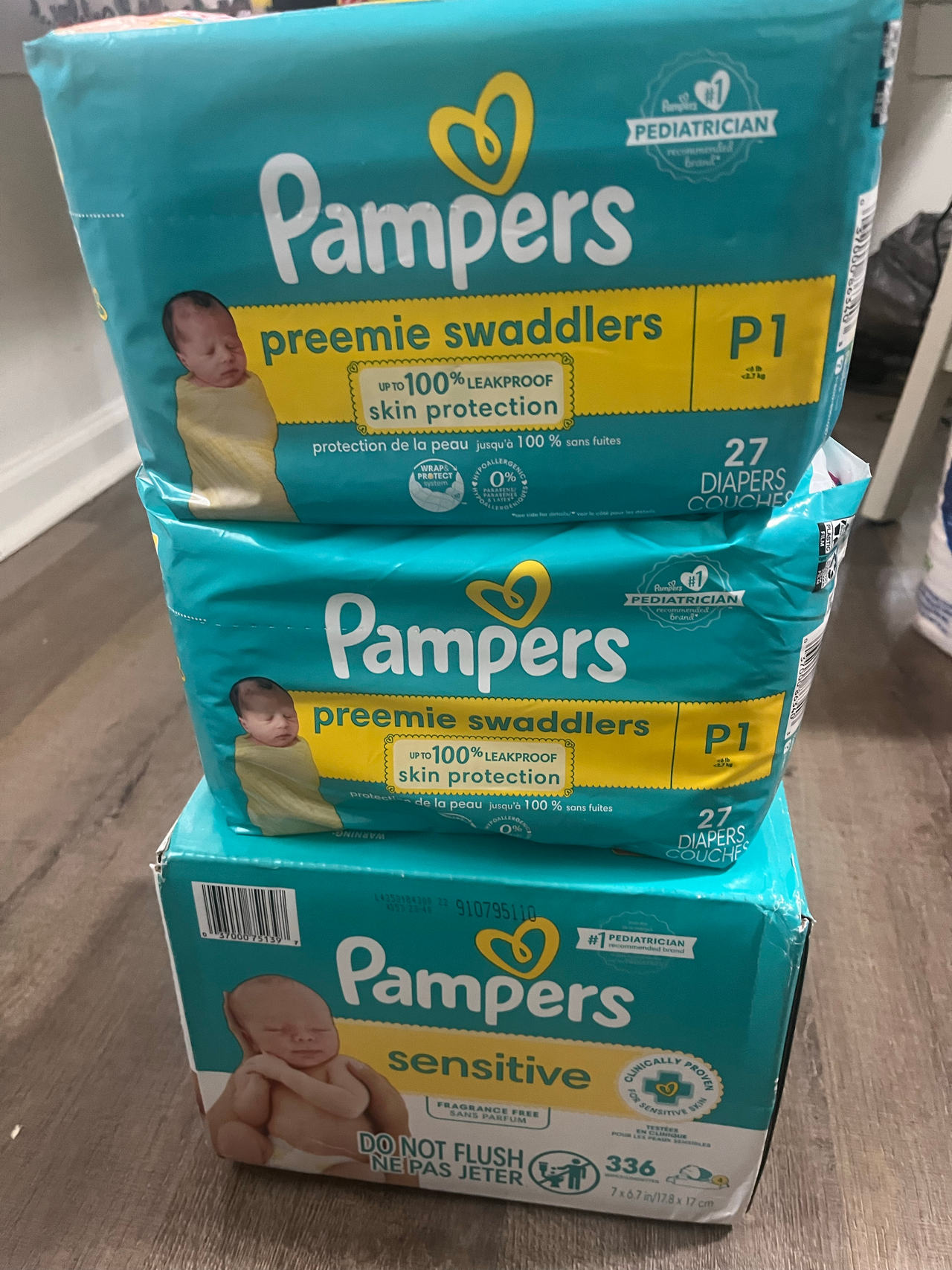 Pampers Preemie Swaddlers Diapers