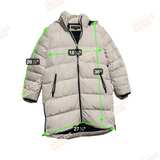 Karl Lagerfeld White Long Puffer Coat - Image 3