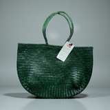 Toco Woven Pandan Half-Moon Tote Bag - Image 1