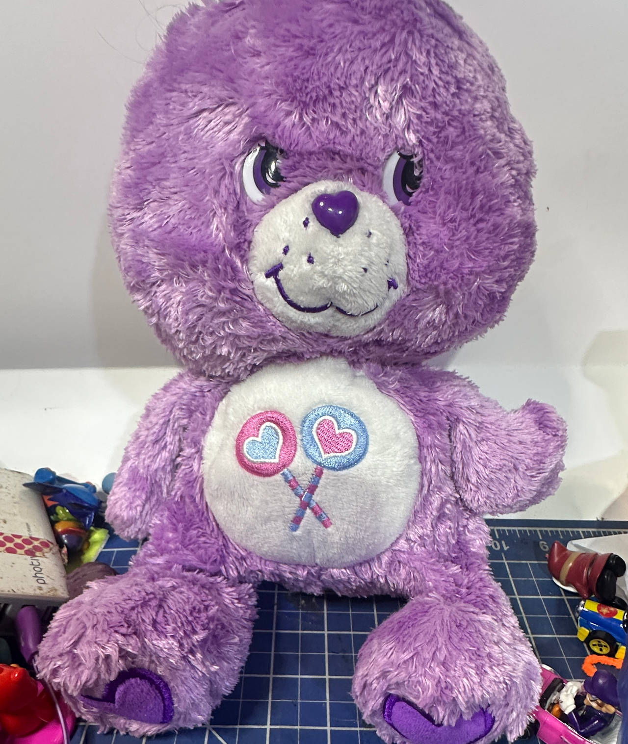 Care Bears Share Bear Super Squish Plush stuffed animal retro.