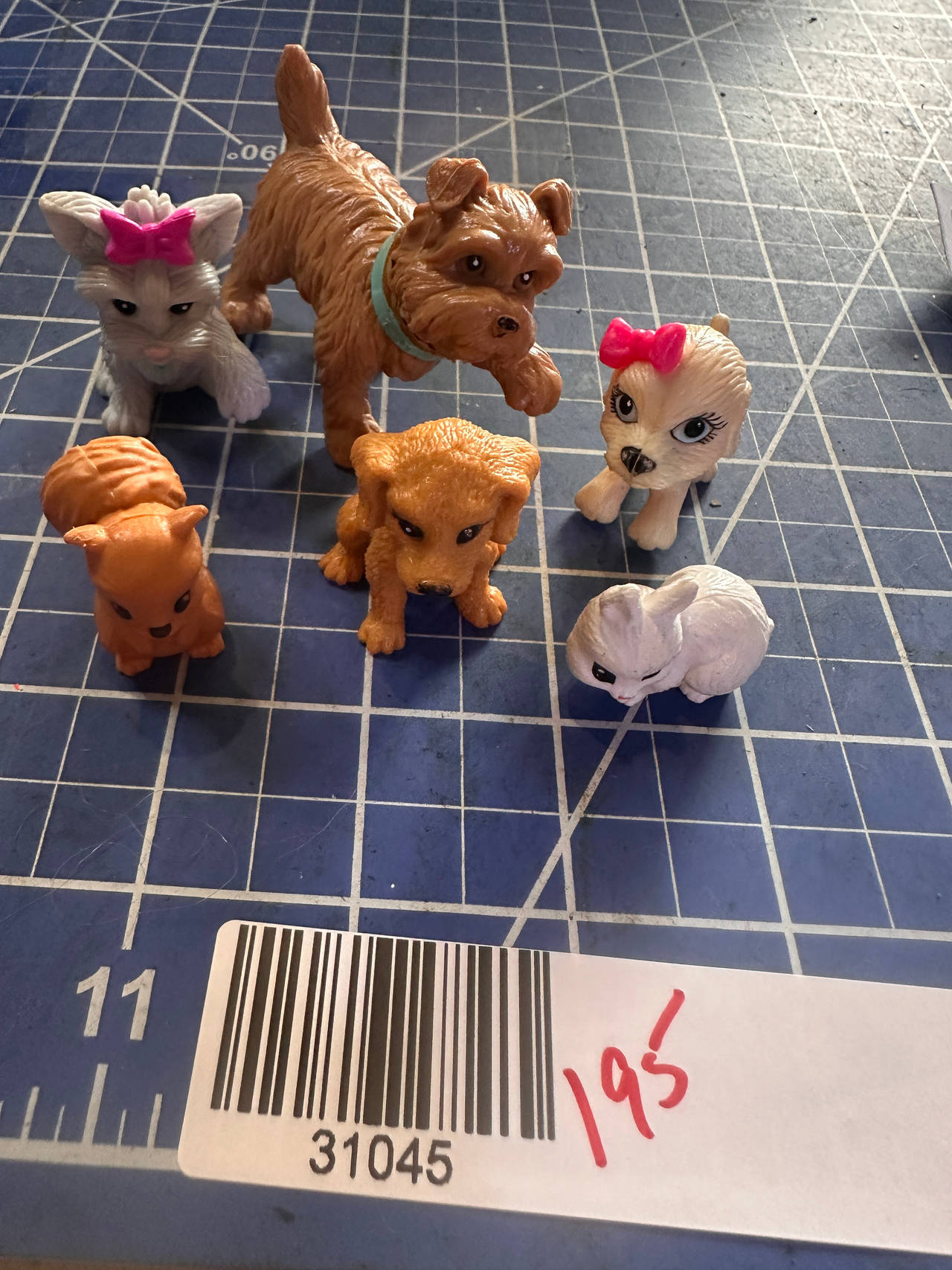 Barbie Pet Friends bundle puppy bunny squirrel. 6 pcs. 195