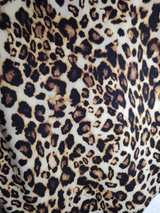 Express Leopard Print High Neck Tank Top sz L - Image 5