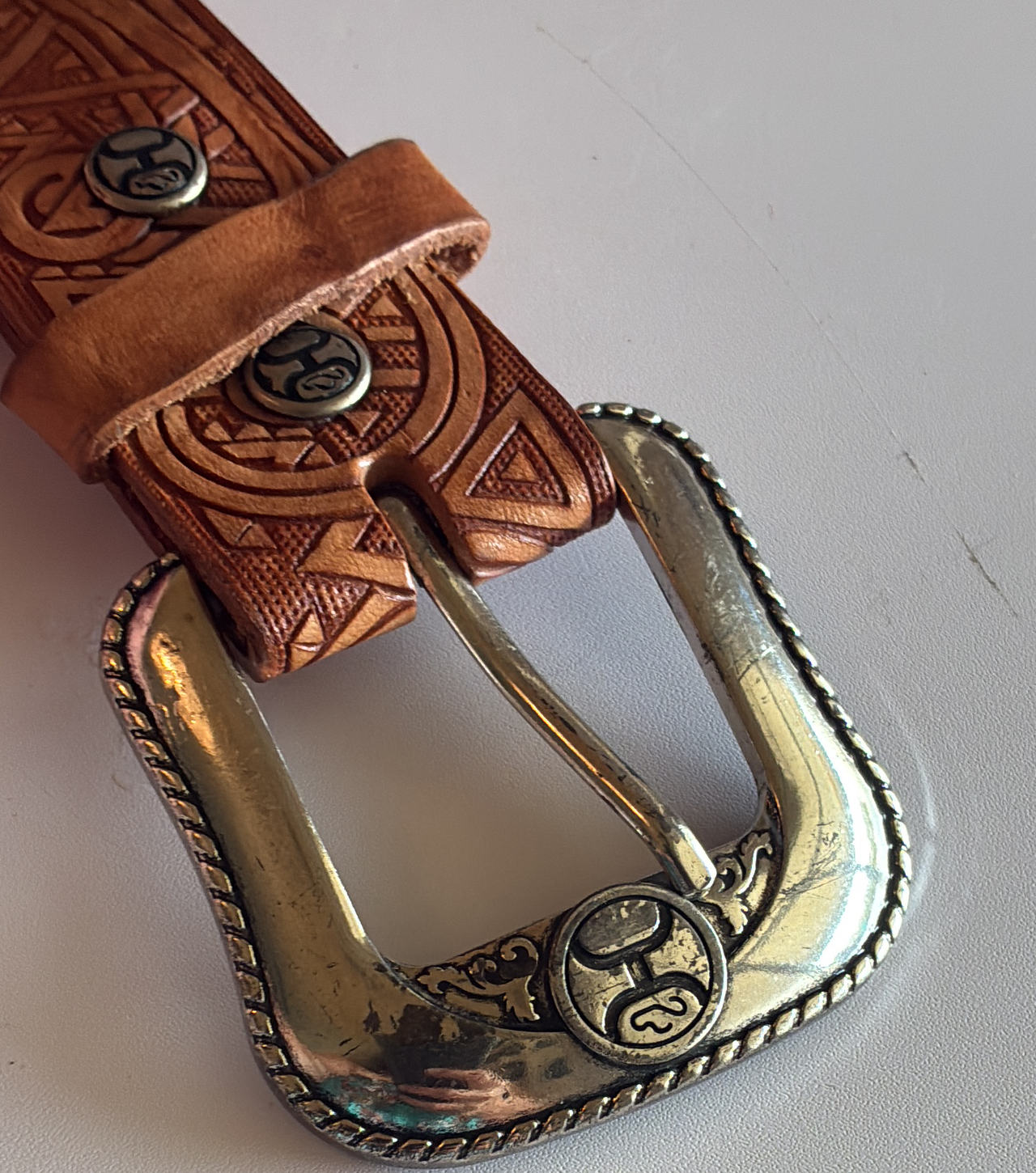 Hooey Tooled Leather Western Belt