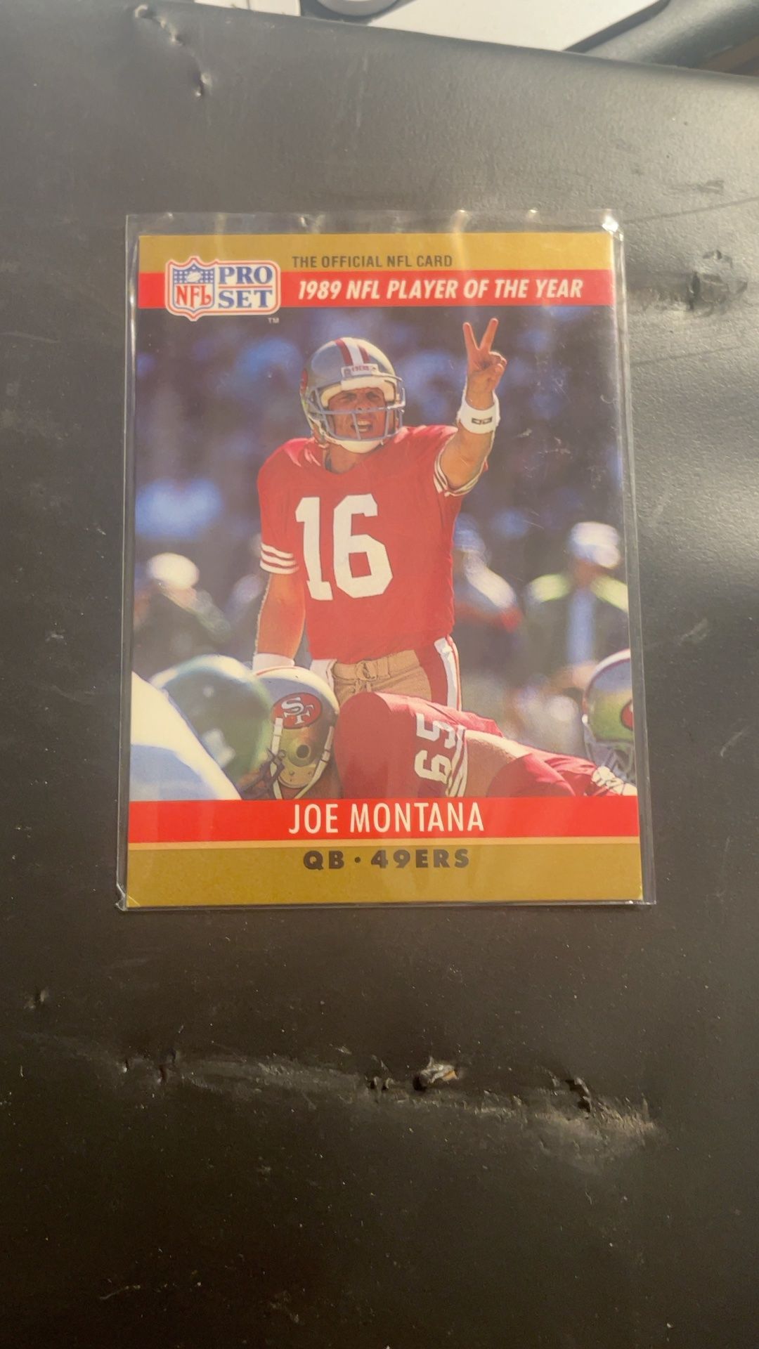 Topps Joe Montana 1990 Pro Set Error Card #2