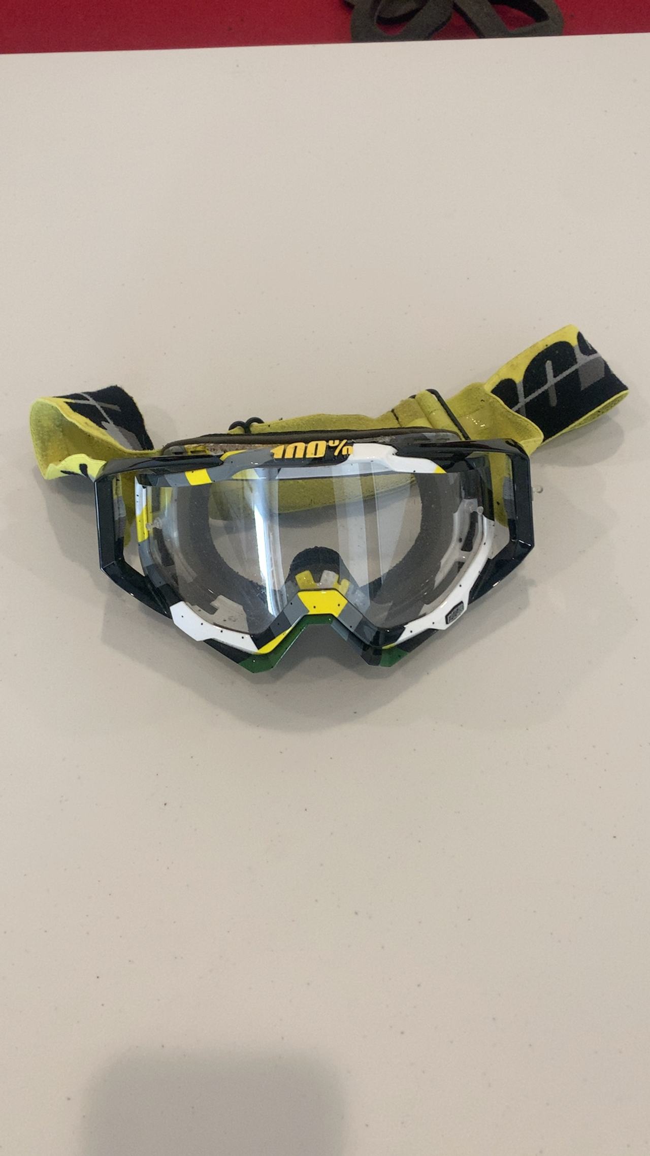 100% Racecraft Bootcamp Goggles Yellow Lens