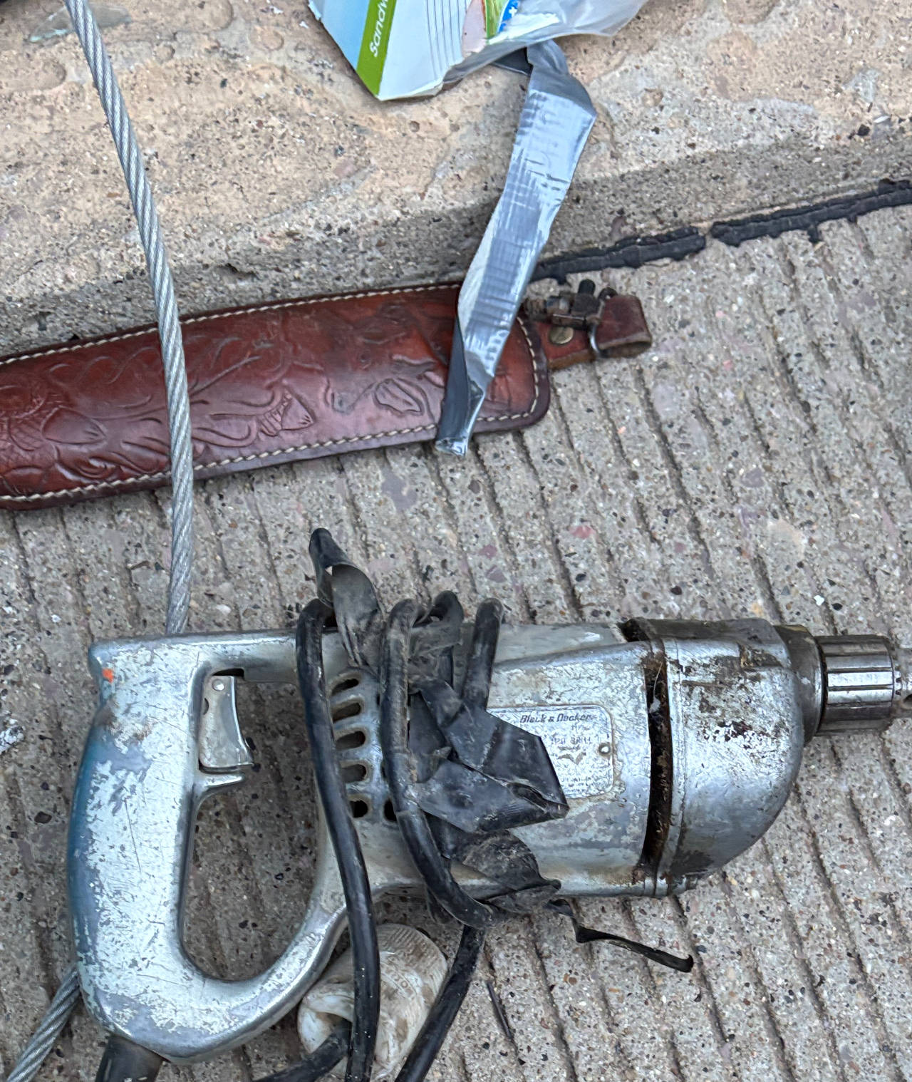 Black & Decker Vintage Metal Power Drill
