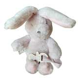 Plush Bunny Pacifier Holder Pink  - Image 1