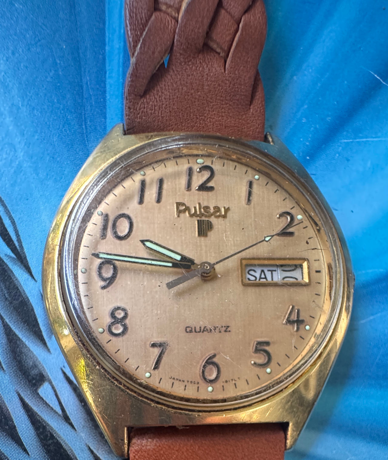 Pulsar Vintage Quartz Day-Date Watch