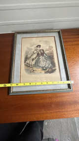 La Mode Illustrée Framed Vintage Fashion Print - Image 3