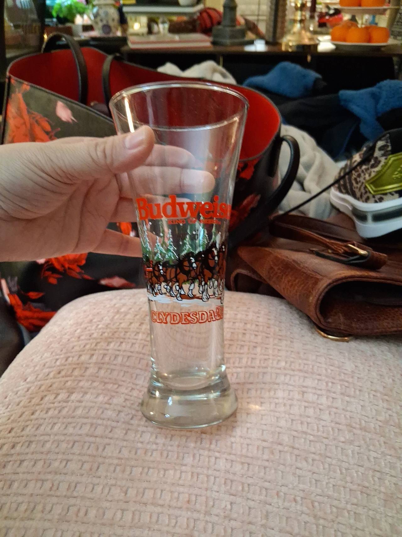 Budweiser Clydesdale Pilsner Glass