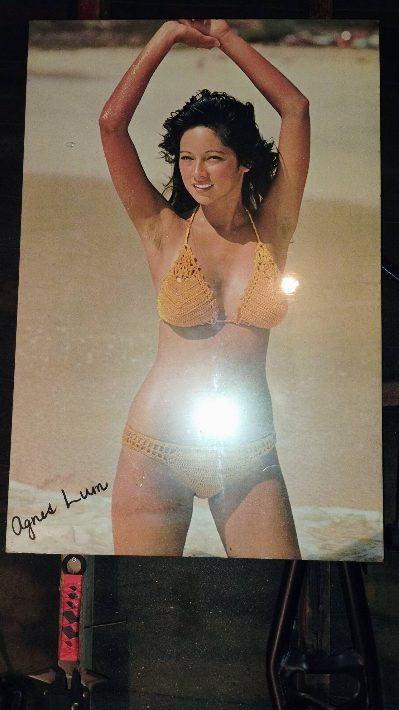 Vintage Agnes Lum Beach Poster