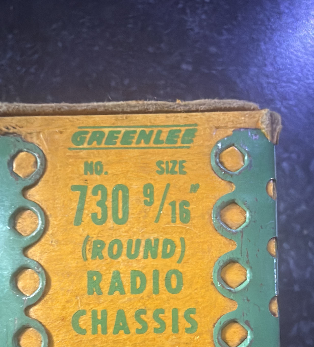 Greenlee 730 9/16" Round Radio Chassis Punch