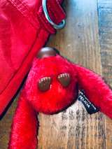 Kipling Pahneiro Crossbody Bag Handbag with Ape Red Canvas  - Image 6