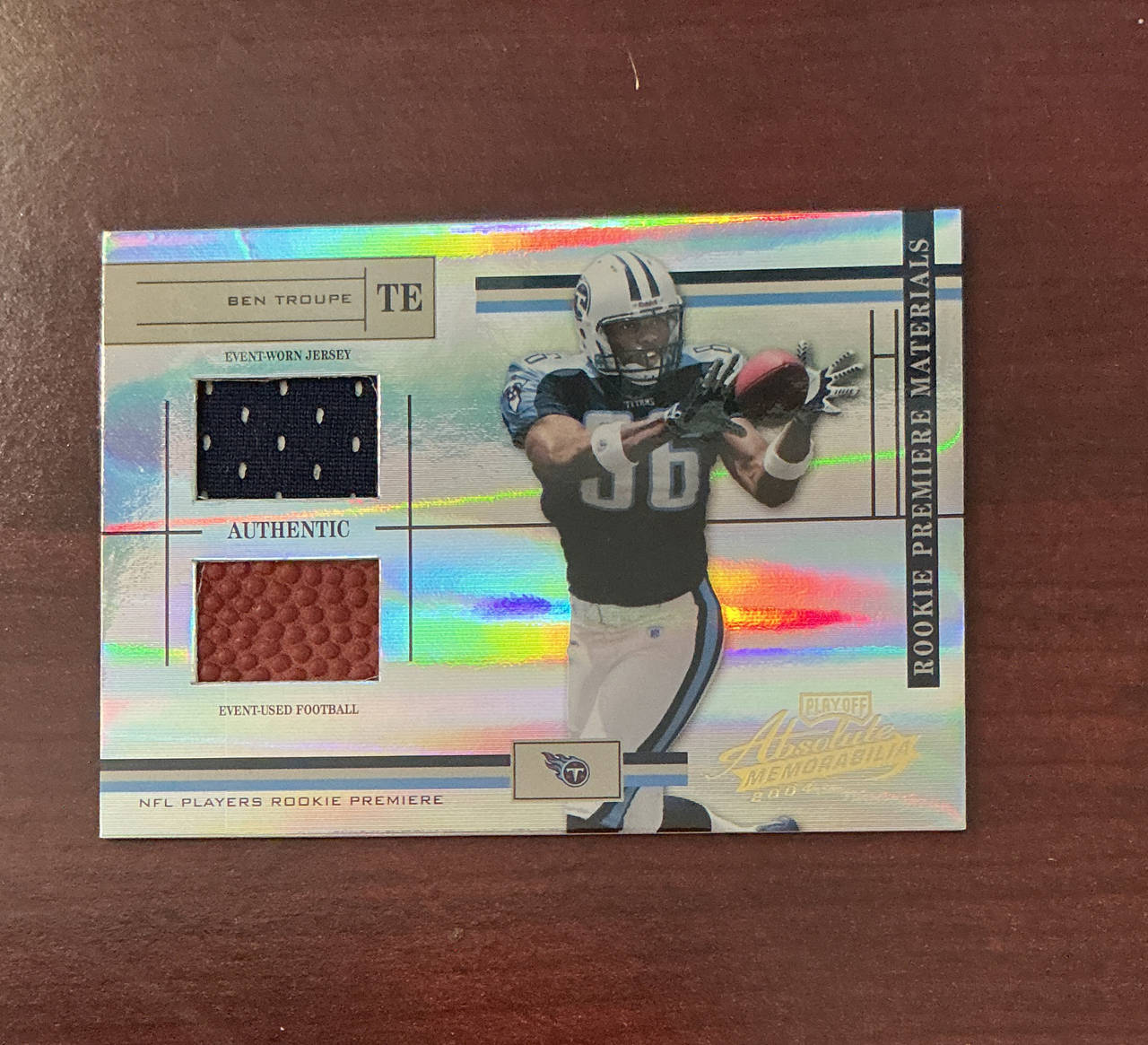 2004 Playoff Absolute Memorabilia Ben Troupe Rookie Card