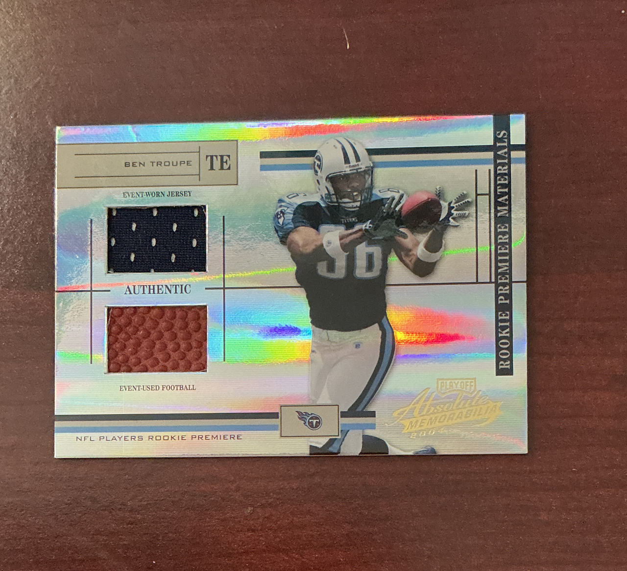 2004 Playoff Absolute Memorabilia Ben Troupe Rookie Card