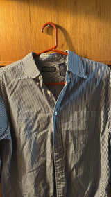 Lands' End Men's Regular Fit Striped Oxford Shirt - Image 2