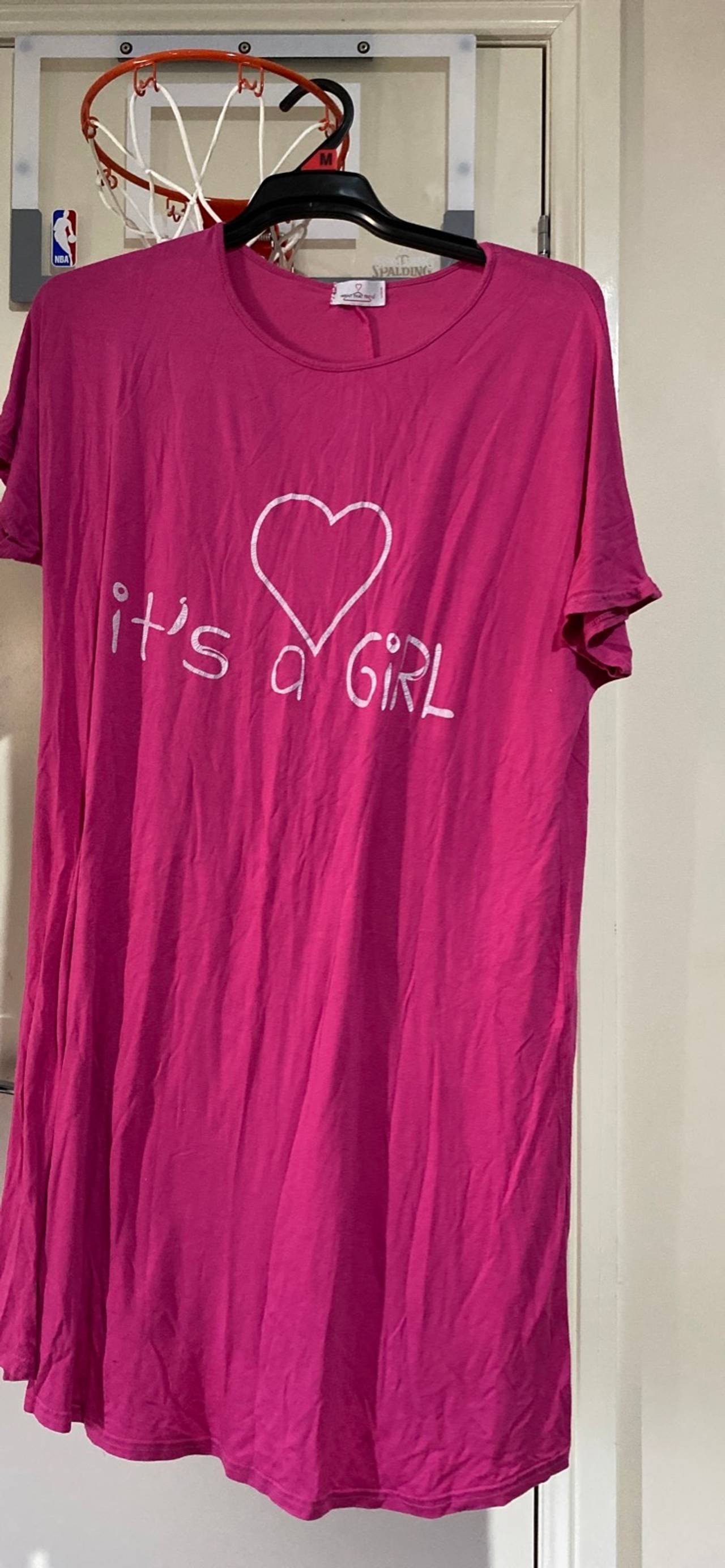 Size 14 Pink Nightdress with its a girls love heart. 
