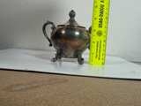 Vintage Silver Plated Footed Sugar Bowl with Lid - Image 5