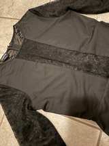 Bebe Black Lace Long Sleeve Midi Dress size S - Image 4