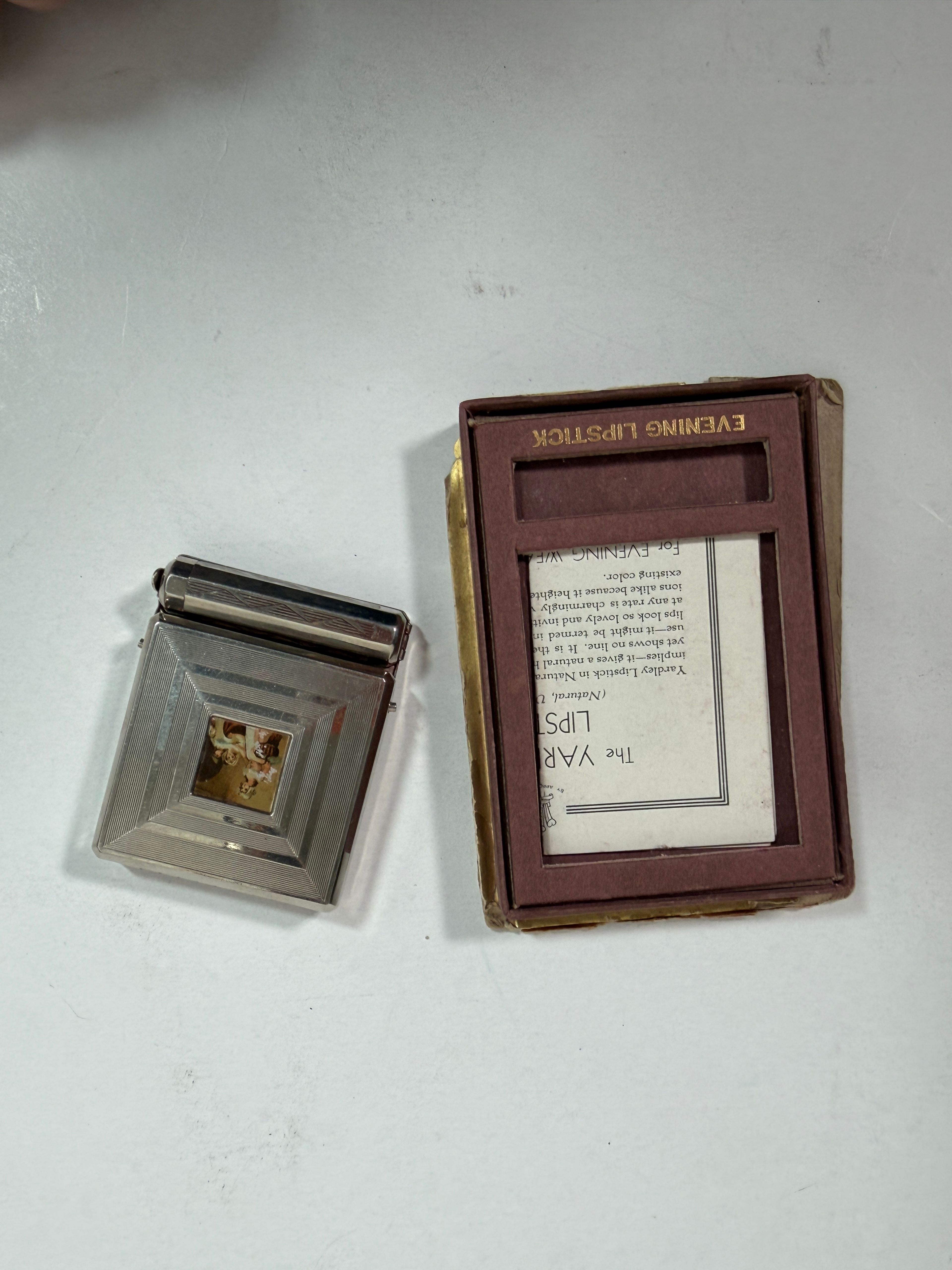 Vintage 1950s Yardley of London "Evening Lipstick" Triple Compact Vanity Set - Image 5