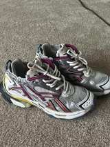 Balenciaga Runner Sneaker Silver Burgundy - Image 4