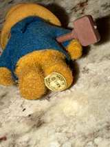 Eden Paddington Bear Mini Figure Blue Coat Yellow Hat - Image 5