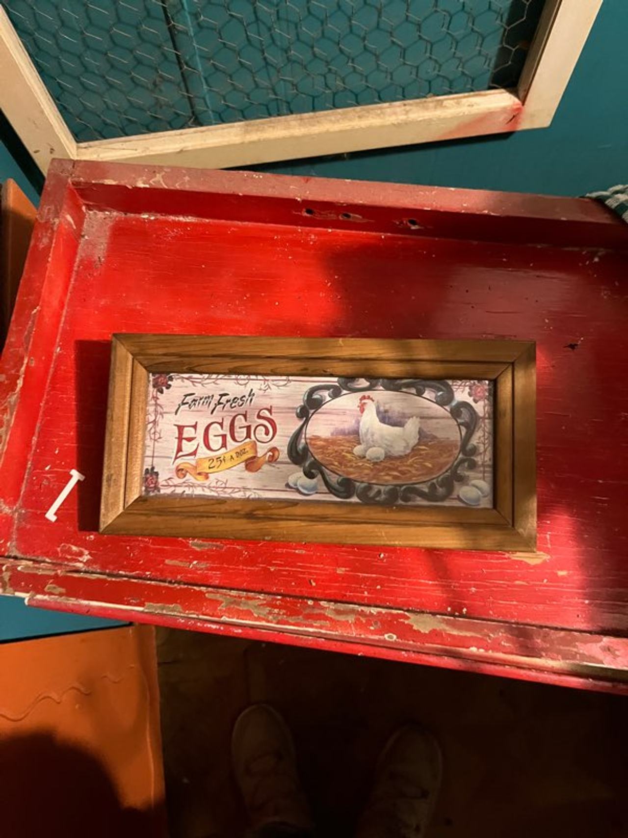 Farm Fresh Eggs Framed Wall Decor