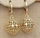 Gold Pineapple Earrings - Image 2