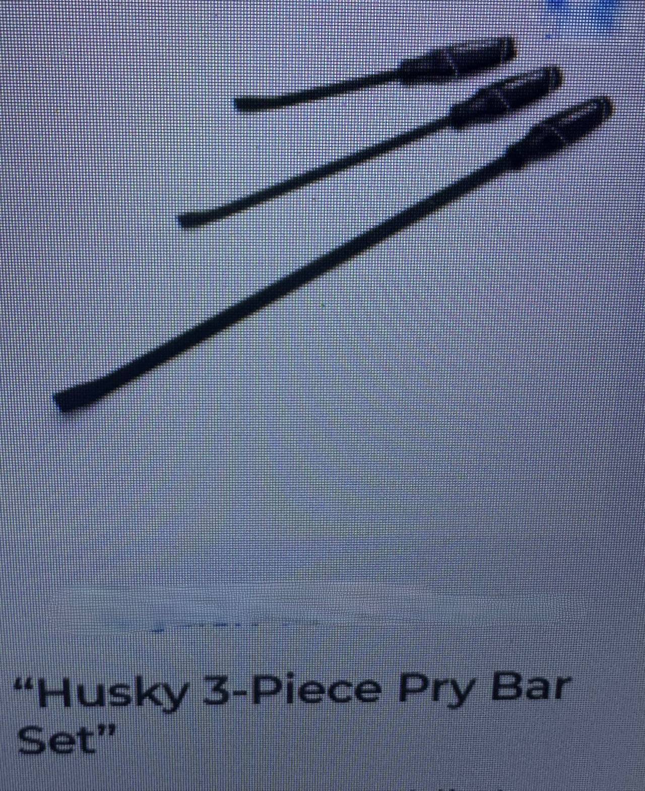 Husky 3-Piece Pry Bar Set