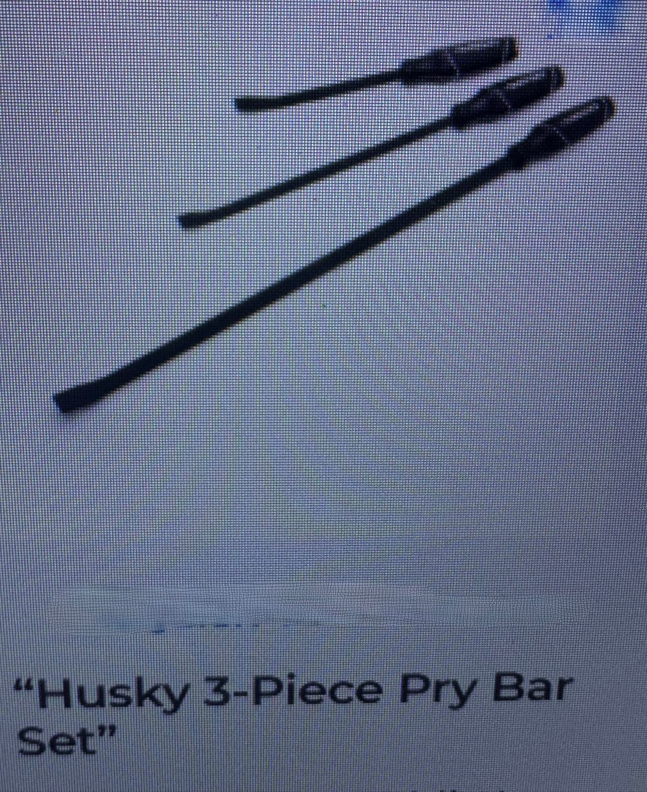 Husky 3-Piece Pry Bar Set