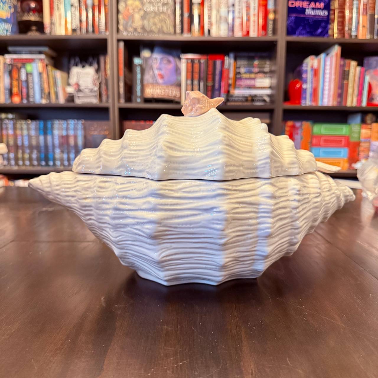 1991 Conch Seashell Soup Tureen 3 piece set