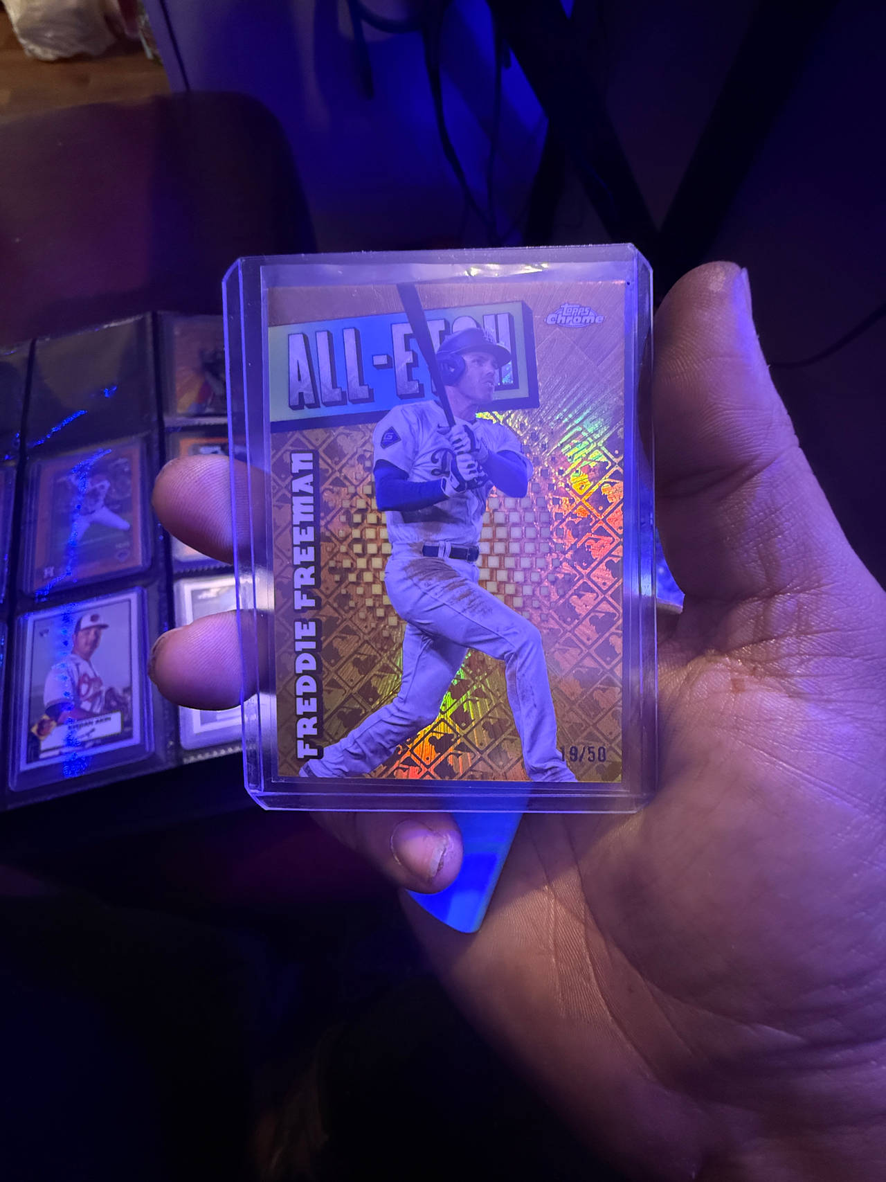 2024 Topps Chrome All-Etch Freddie Freeman Gold Refractor /50