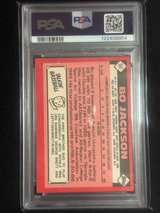 1986 Topps Traded Bo Jackson #50T Autographed PSA 8/10 - Image 2