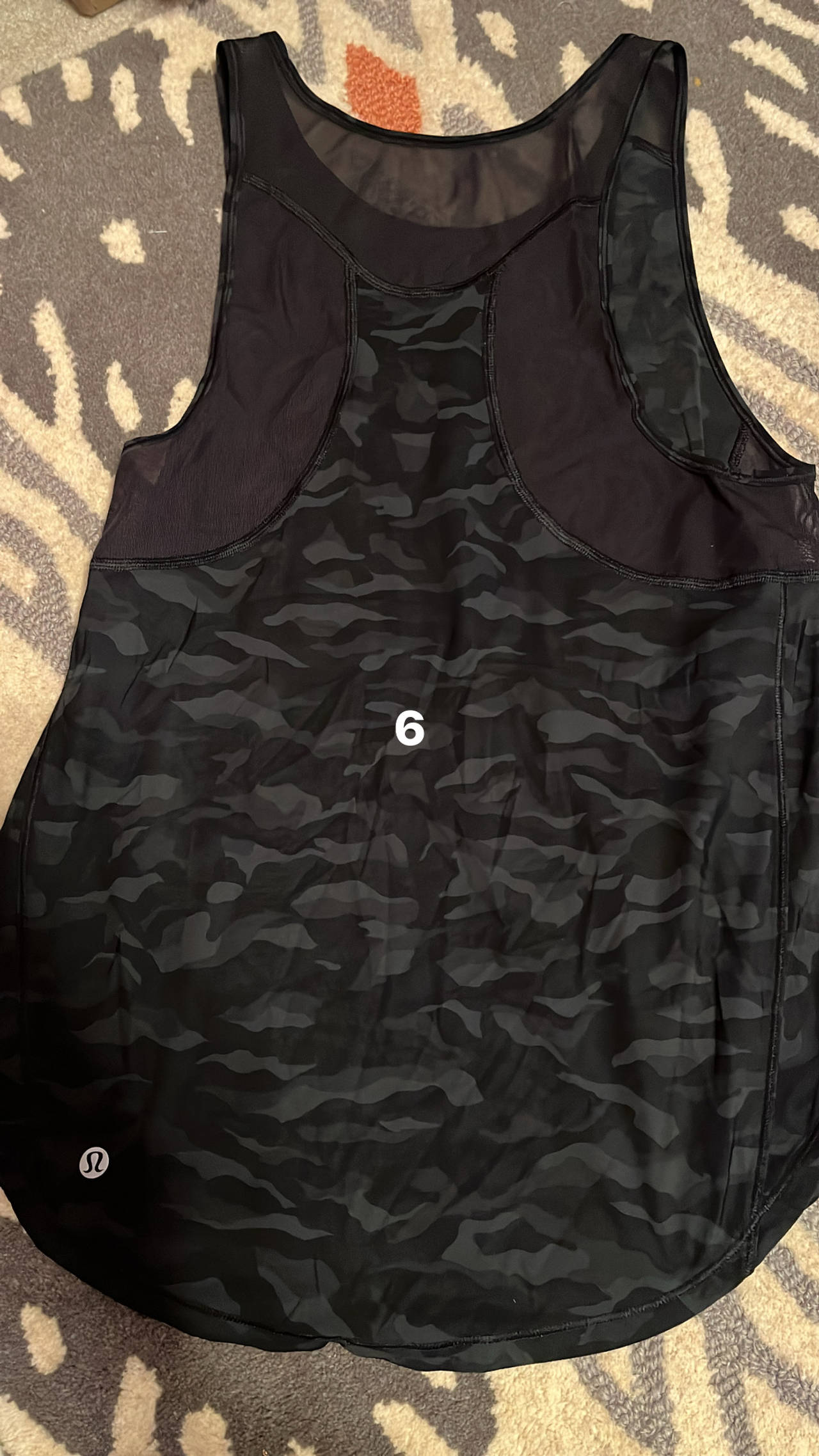 Lululemon Sculpt Tank Heritage 365 Camo Deep Coal Multi like new! Size 6