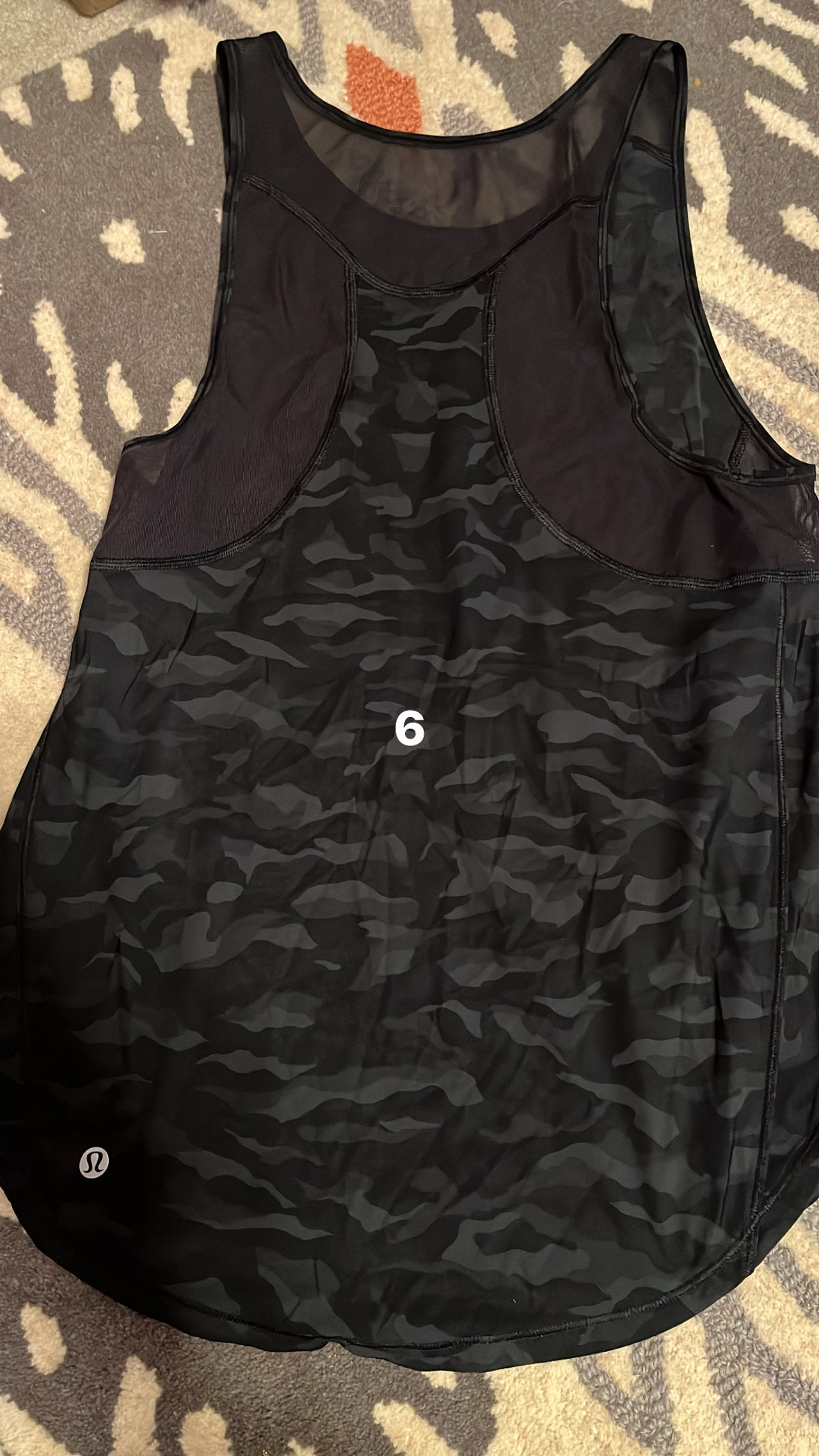 Lululemon Sculpt Tank Heritage 365 Camo Deep Coal Multi like new! Size 6