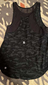 Lululemon Sculpt Tank Heritage 365 Camo Deep Coal Multi like new! Size 6 - Image 1