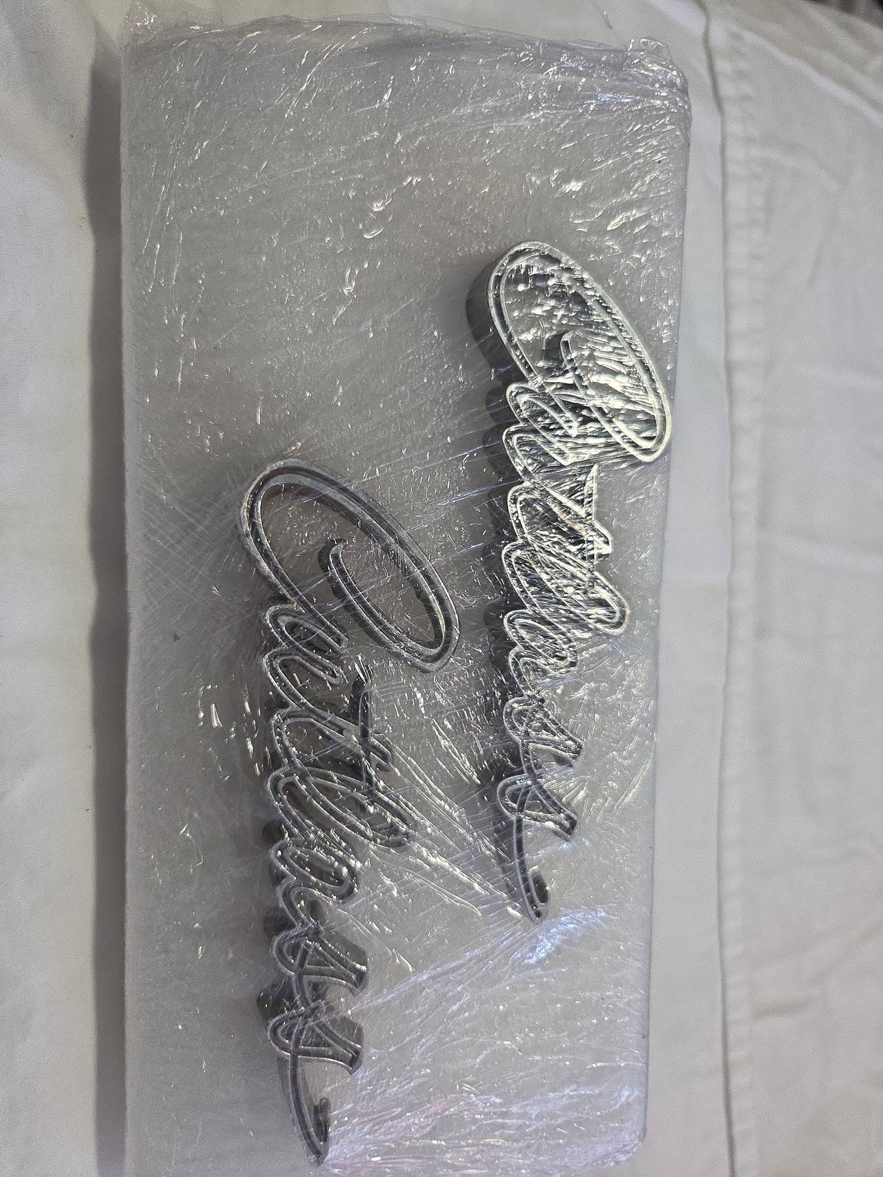 Oldsmobile Cutlass Chrome Script Emblems